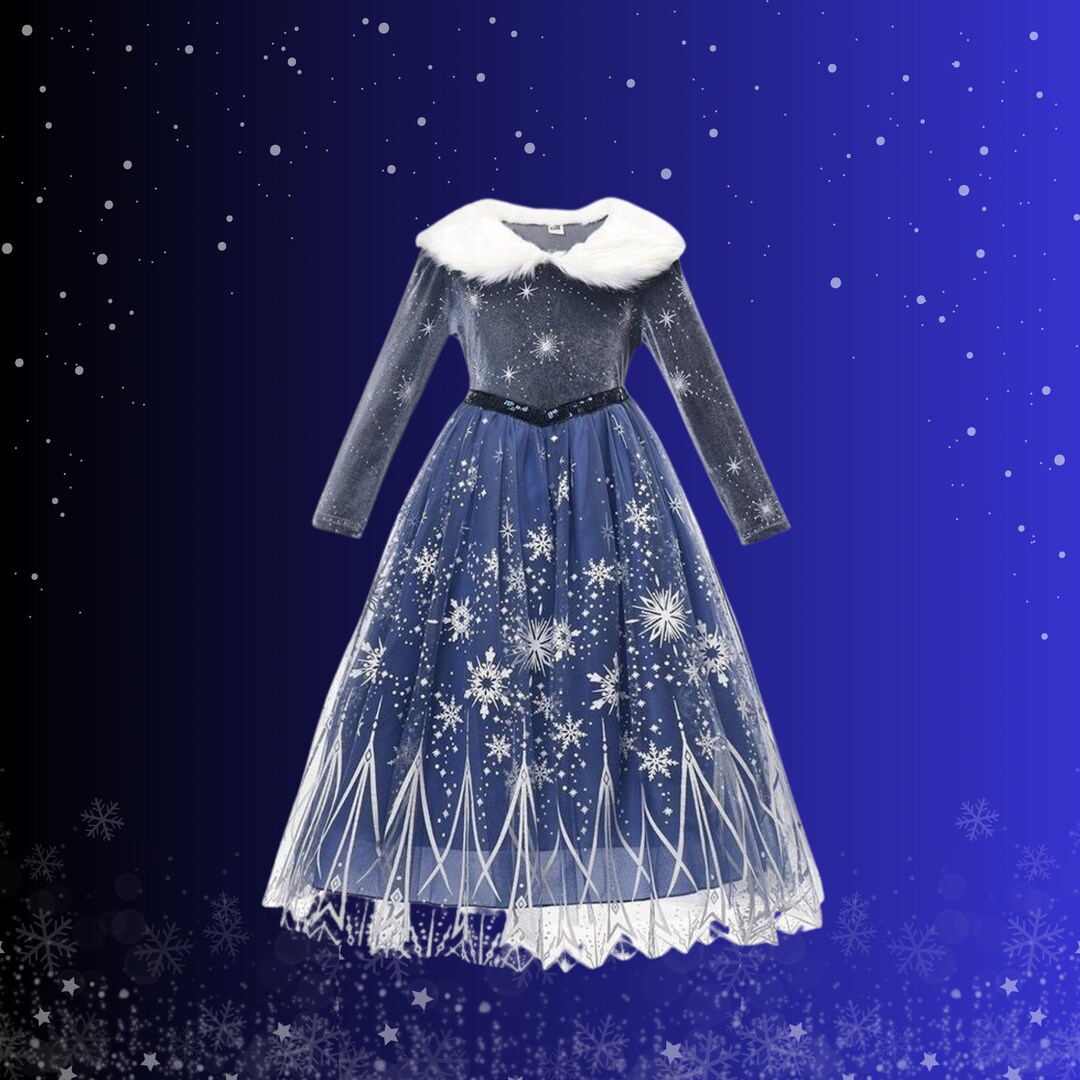 elsa frozen christmas dress GELVSI Princess for Girls, Princess Elsa costume,Snow Party Queen,Birthday Party Dress Up with Accessories (Blue) : Toys & Games and bracelet Disney Frozen Elsa Long Sleeve